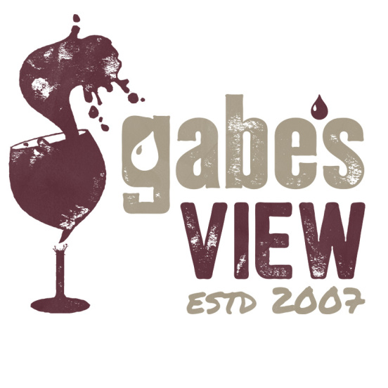 Gabe's View wine blog logo design