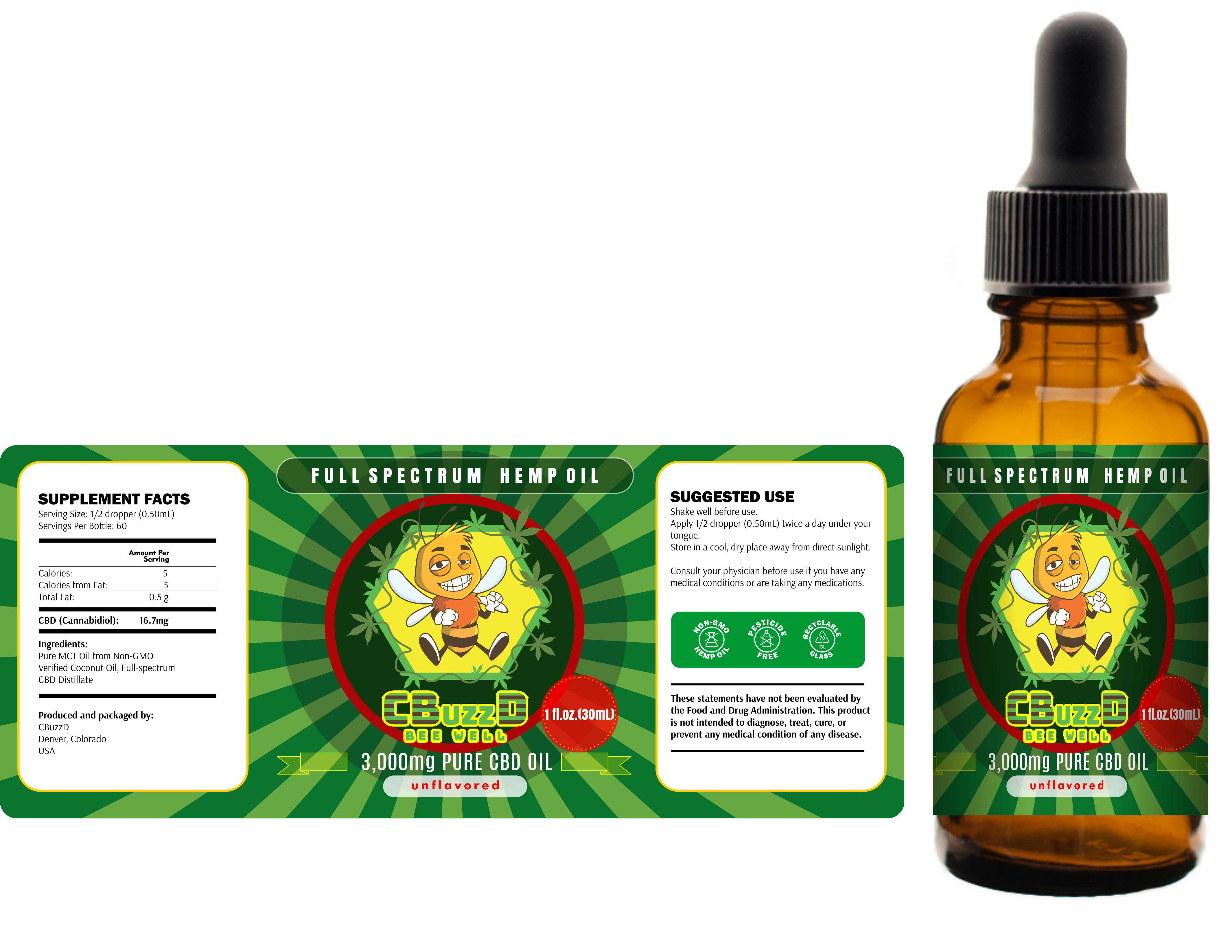 CBD Oil Label